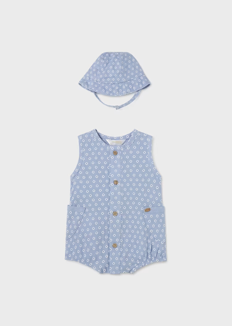 Mayoral Sleeveless Bodysuit With Hat