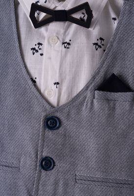 Waistcoat, Shirt, Shorts &amp; Bow Tie Set