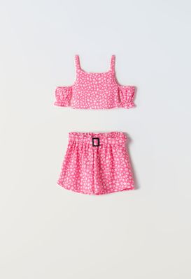 Crop Top And Shorts Set