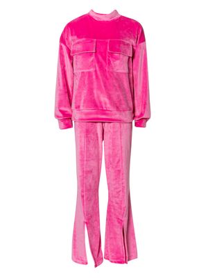 SRFN velvet tracksuit set