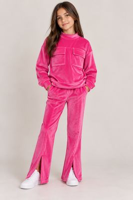 SRFN velvet tracksuit set