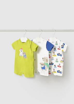 Mayoral set of 3 short rompers