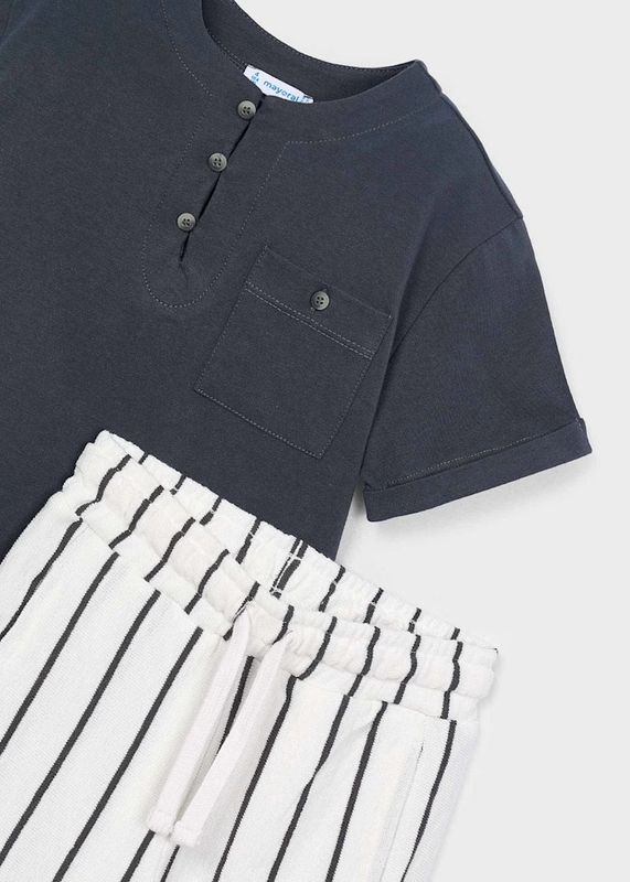 Mayoral striped shorts and t-shirt set