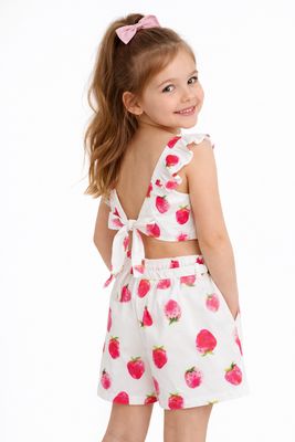 SRFN shorts and top set with back tie