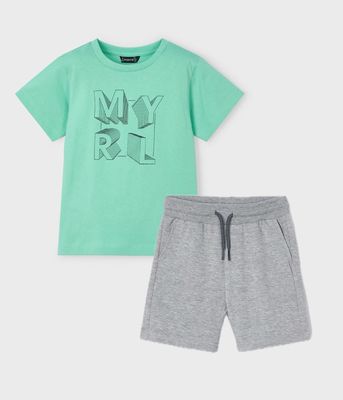 Mayoral t-shirt and sporty shorts set Mayoral t-shirt and sporty shorts set
