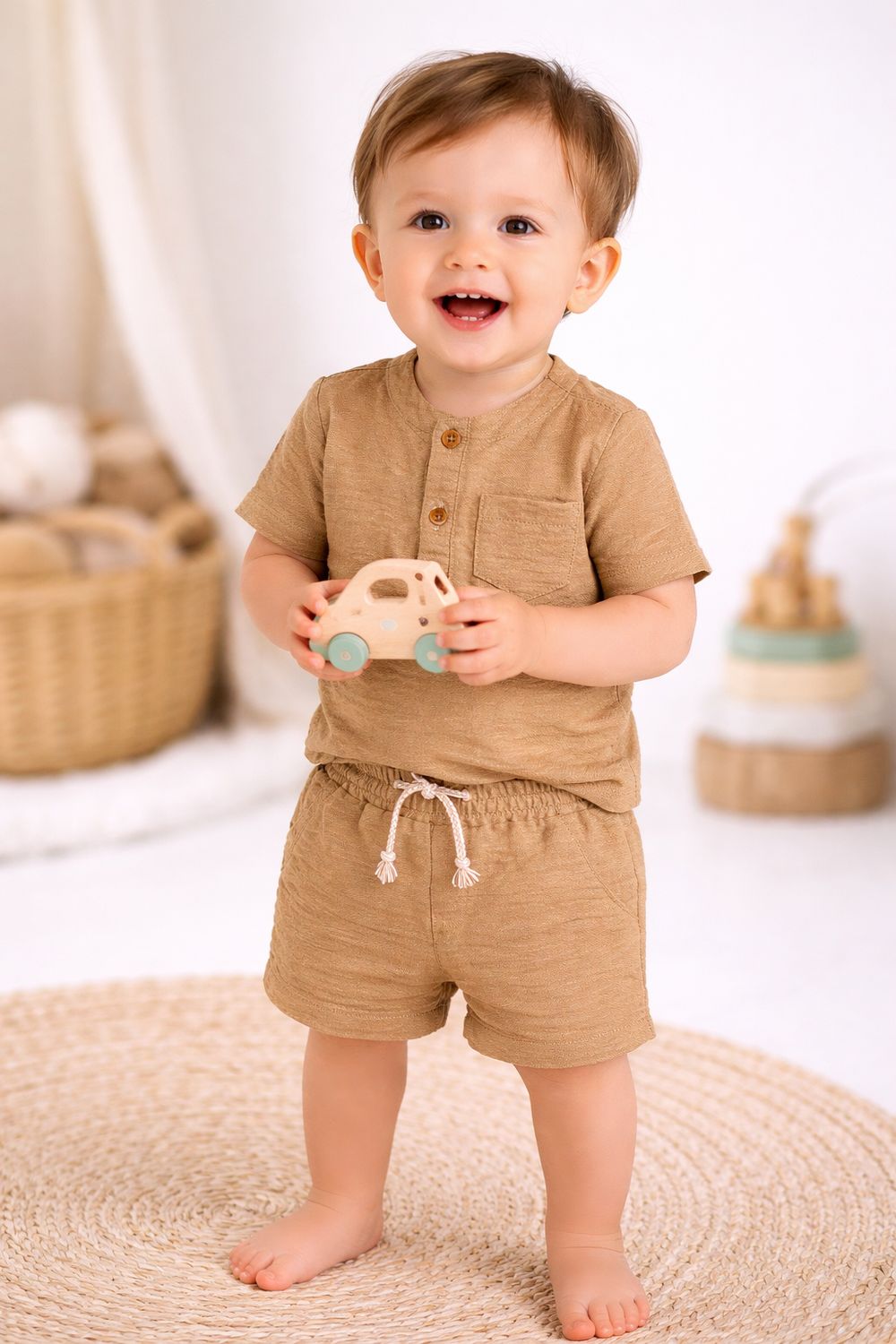 SRFN shirt and bermuda shorts set