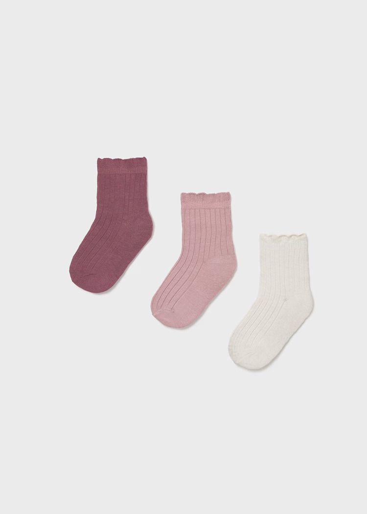 Mayoral 3 packs rib knit socks