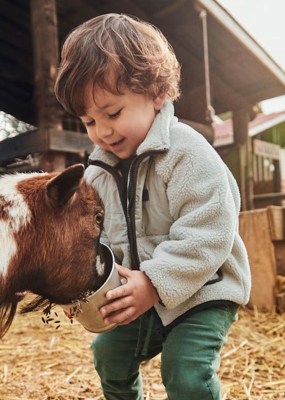 Mayoral sheepskin zip hoody