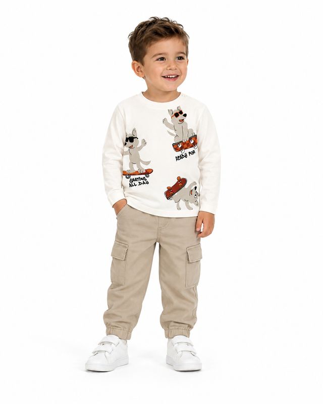 Mayoral t-shirt and cargo pants set