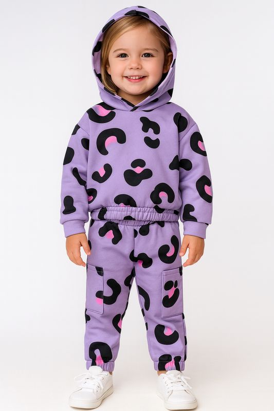 SRFN hooded tracksuit set with scrunchie 