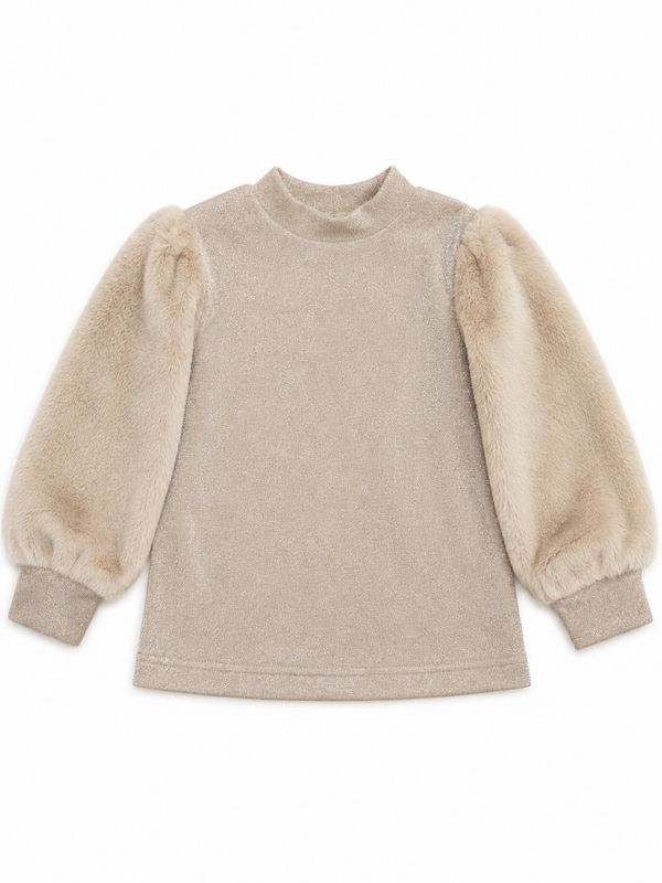 SRFN fur blouse dress with leggings