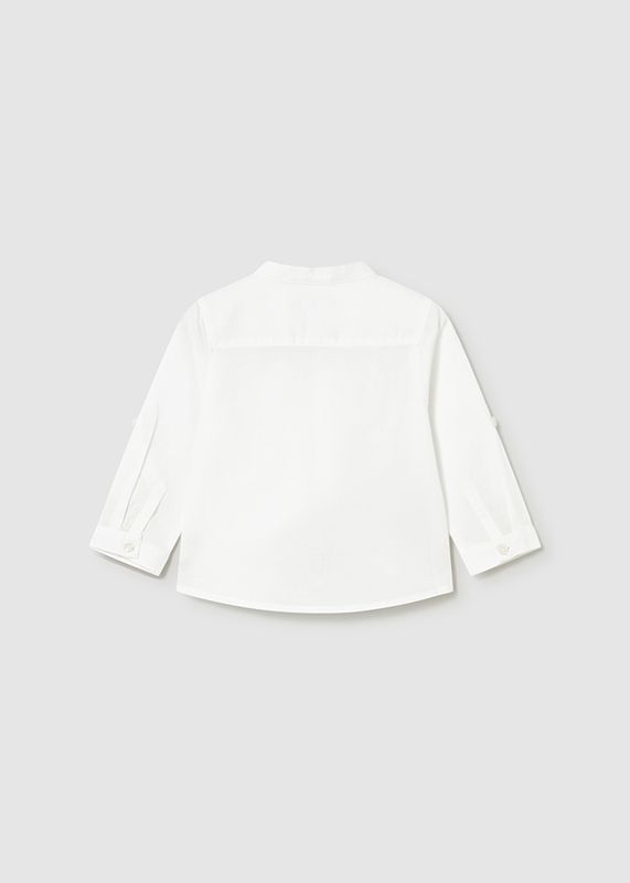 Mayoral long-sleeved linen shirt