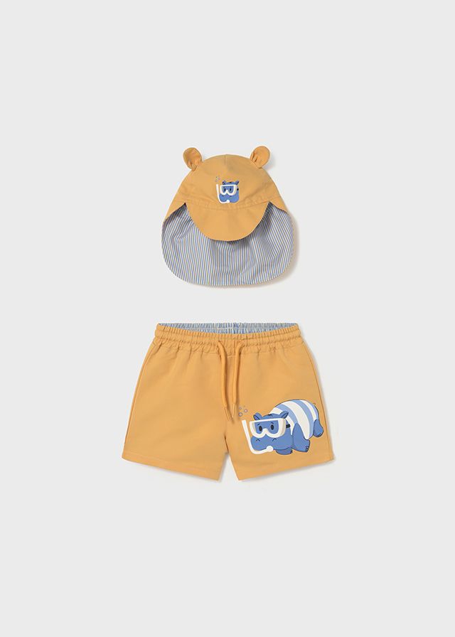 Mayoral swimwear set baby with eared hat