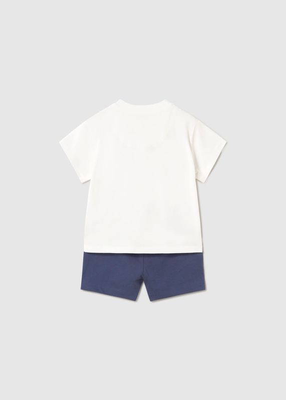 Mayoral knit trousers and interactive T-shirt set