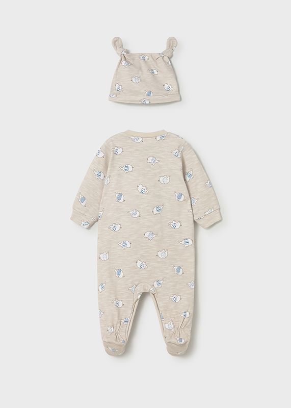 Mayoral animal romper with hat