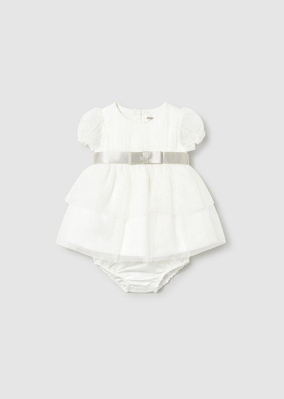 Mayoral tulle dress with nappy cover