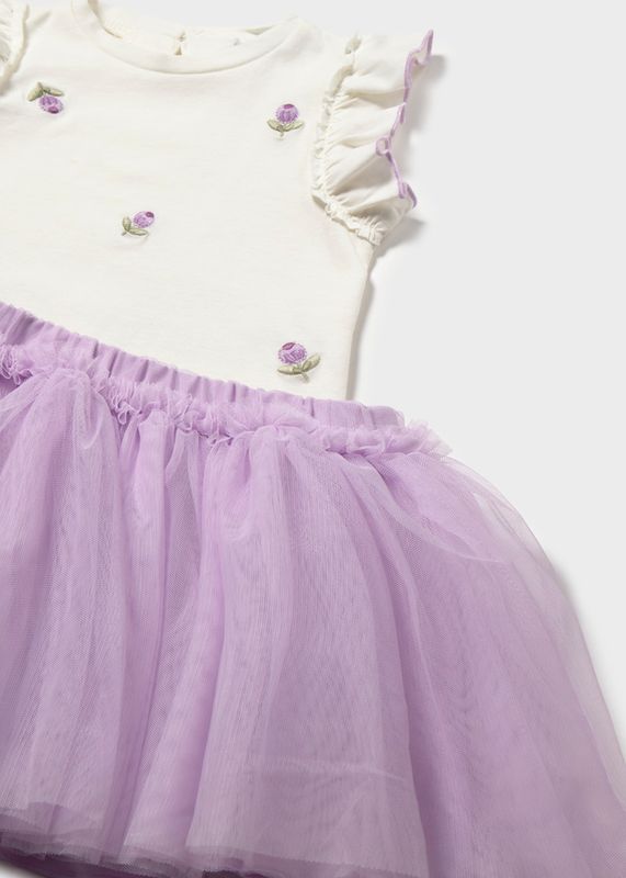 Mayoral tulle skirt set with ruffles