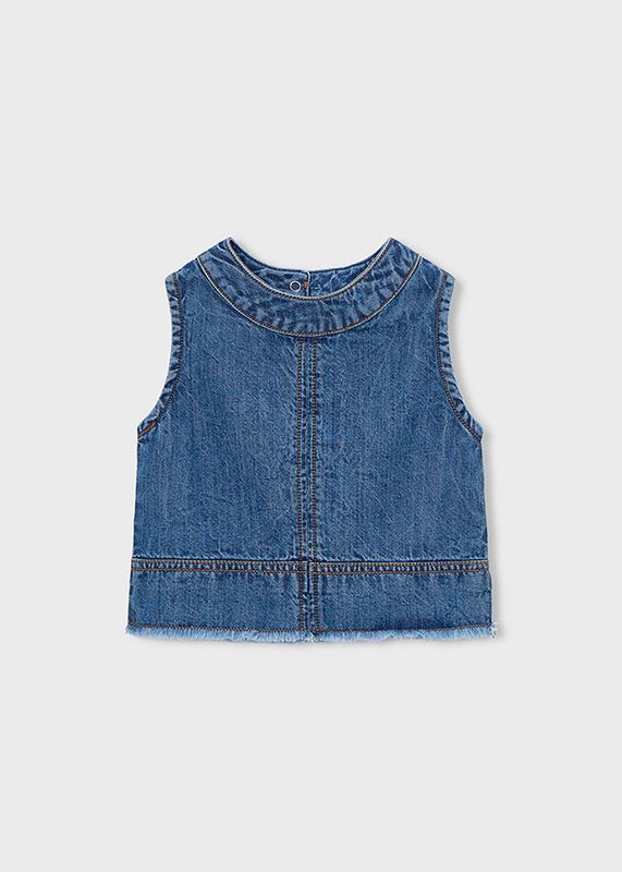 Mayoral denim top and shorts set