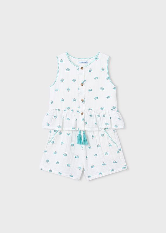 Mayoral print short set