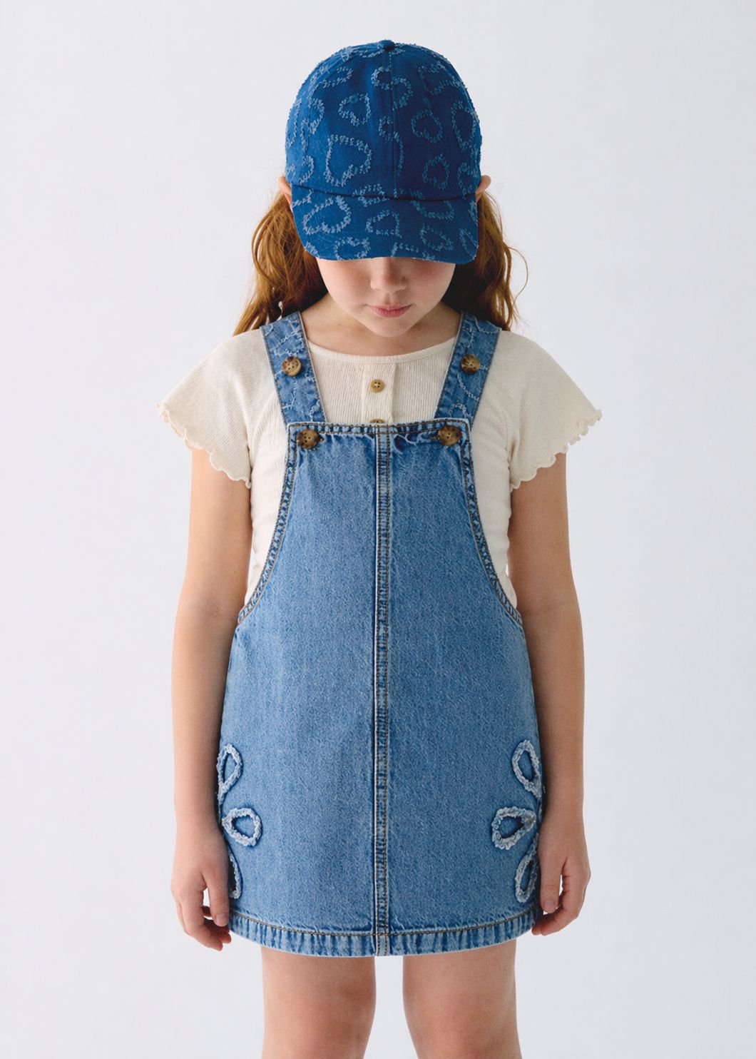 Mayoral flowing denim dungarees