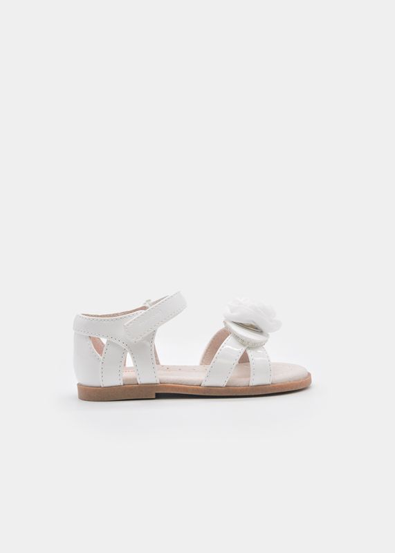 Mayoral flower patent leather sandal