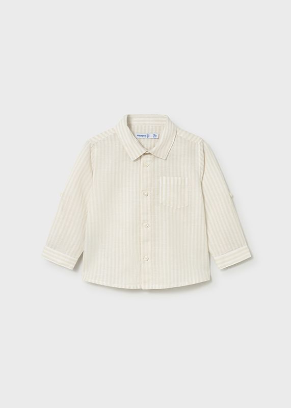 Mayoral long-sleeved linen shirt