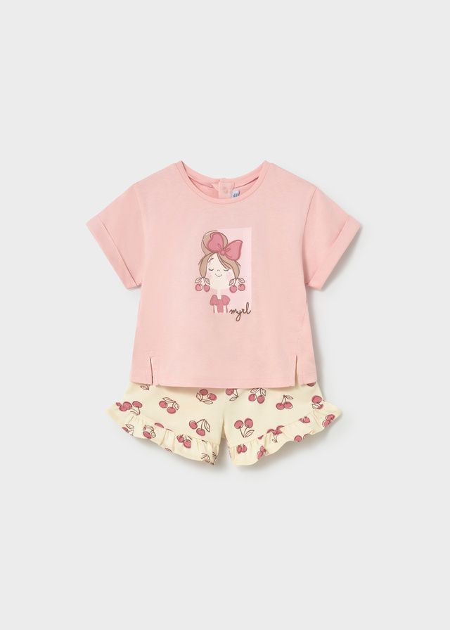 Baby set print shorts and top