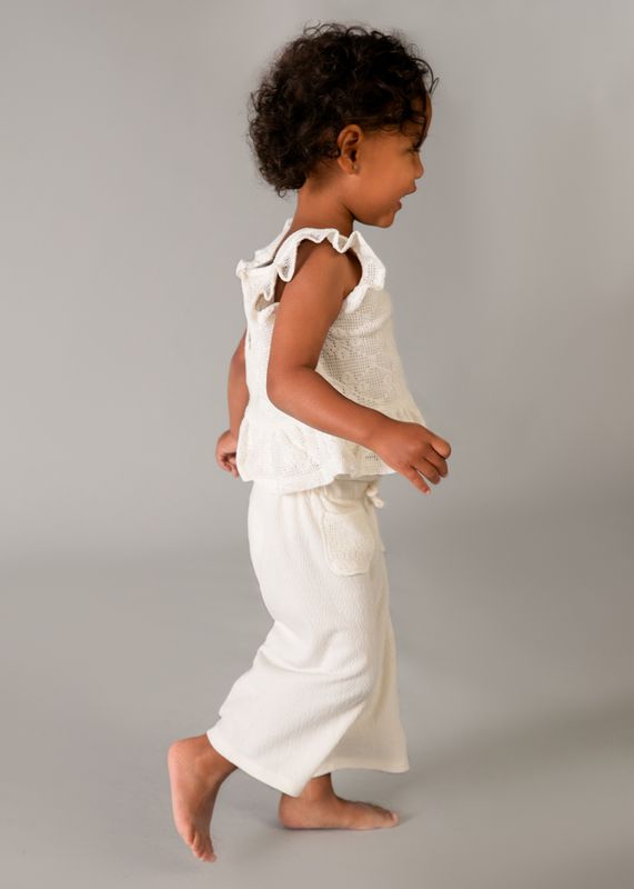 Mayoral crochet trousers set