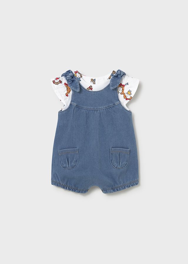 Mayoral romper and t-shirt set