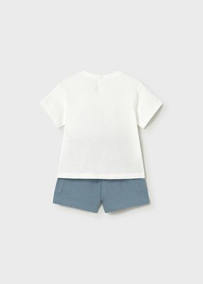 Mayoral animal print trousers and t-shirt set