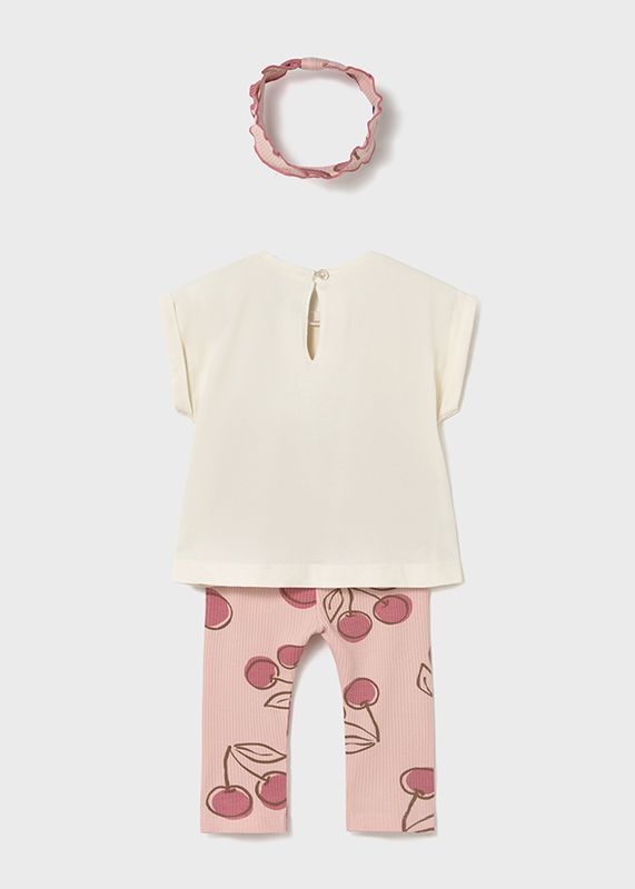Mayoral 3 pieces leggings set with headband