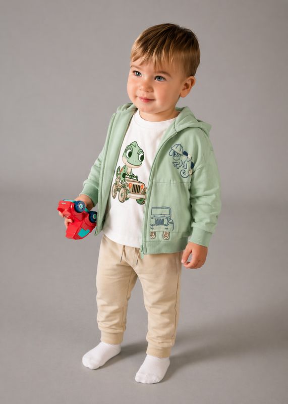 Mayoral tracksuit with interactive t-shirt