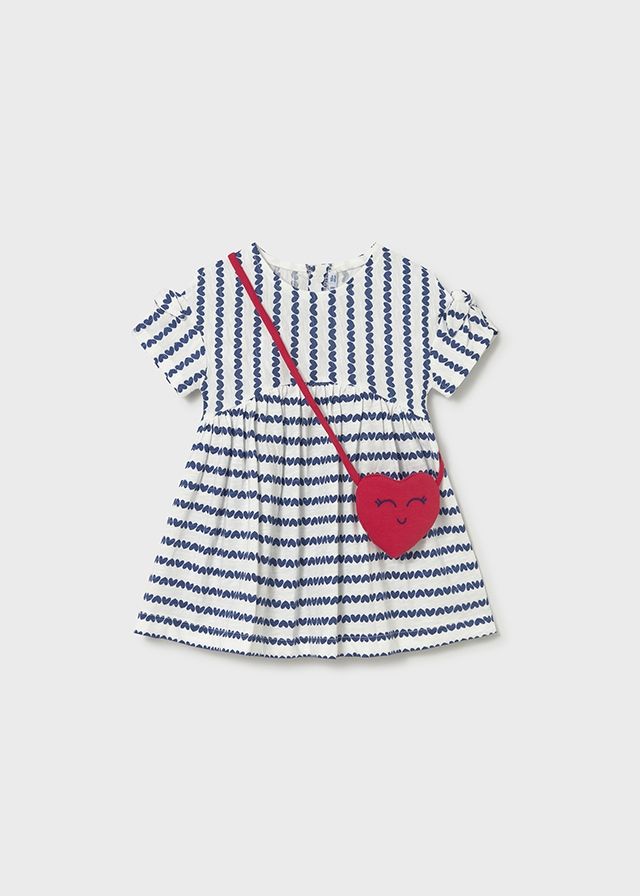 Mayoral print dress baby with bag