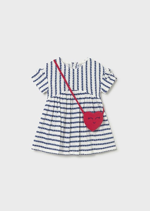 Mayoral print dress baby with bag