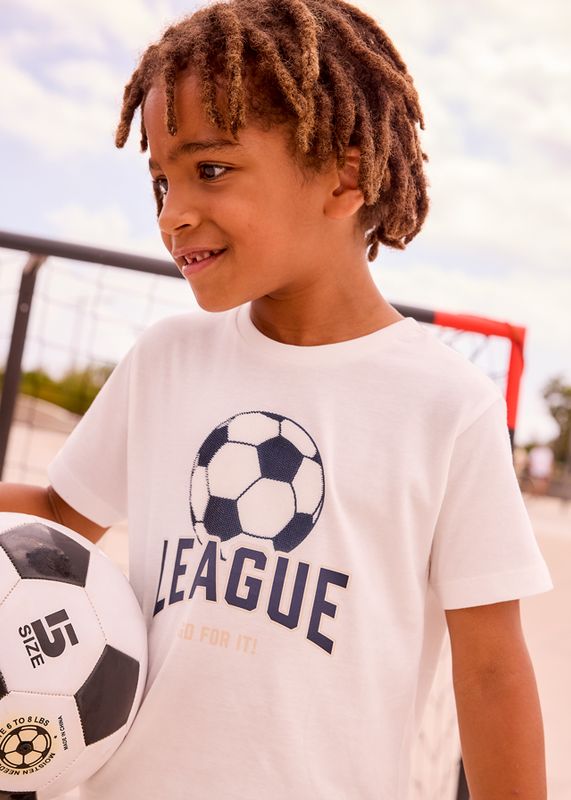 Mayoral print football t-shirt