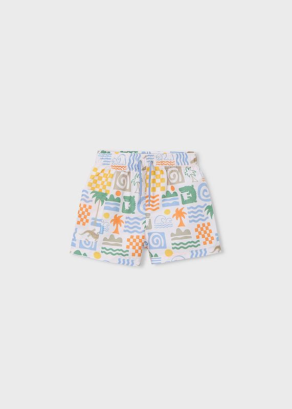 Mayoral bermuda print swim shorts