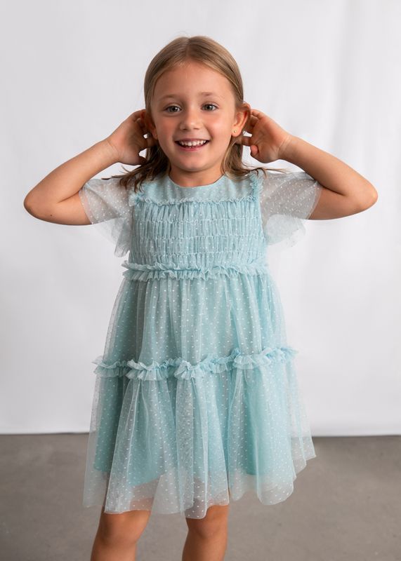 Mayoral plumeti tulle dress