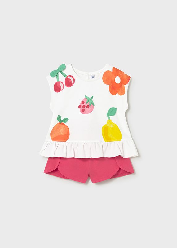 Mayoral set shorts and fruit t-shirt