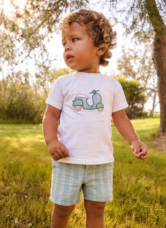 Mayoral bermuda shorts linen set