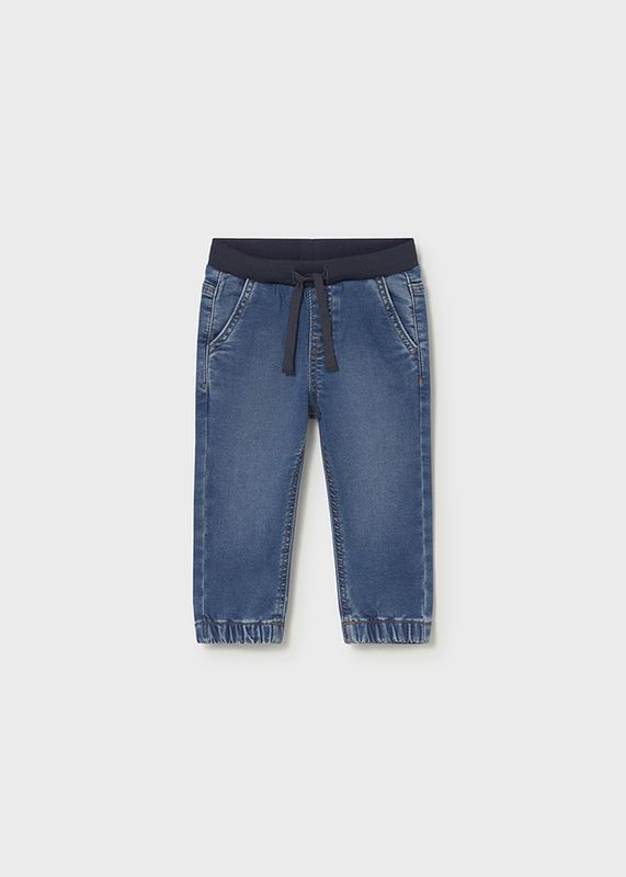 Baby jeans with elastic waistband