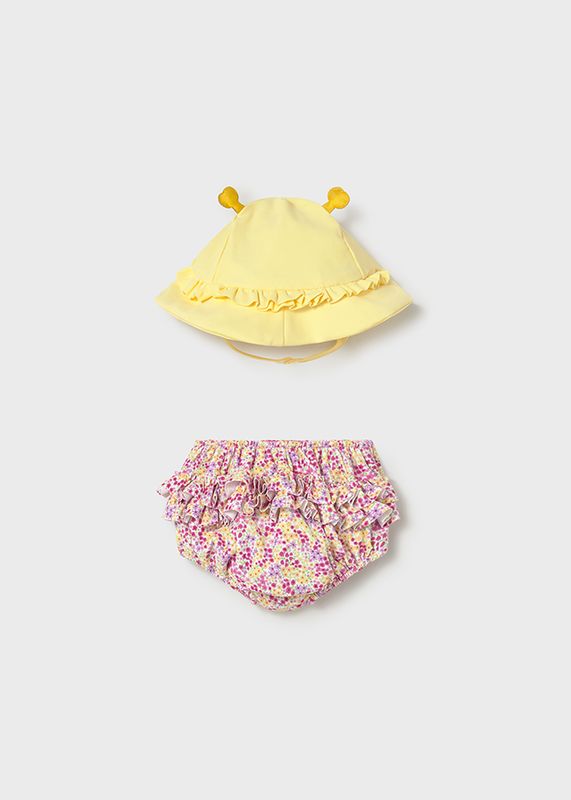 Mayoral swimsuit and hat set