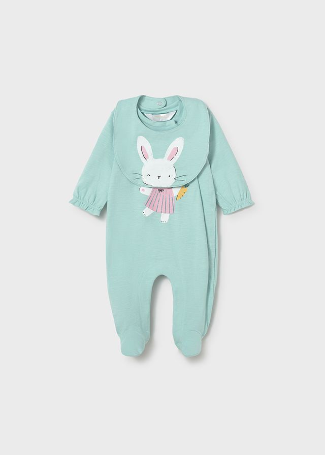 Mayoral long romper with bib