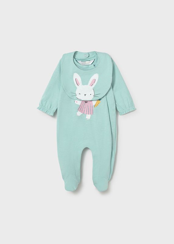 Mayoral long romper with bib