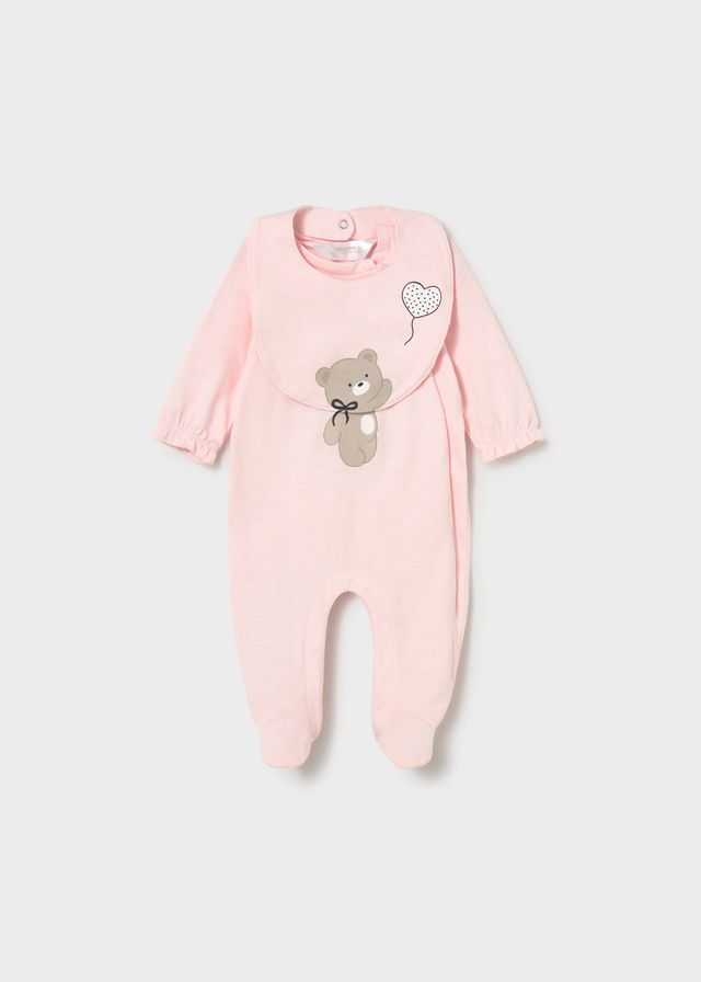 Mayoral long romper with bib