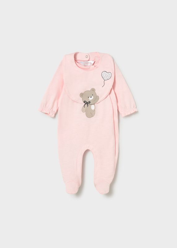 Mayoral long romper with bib