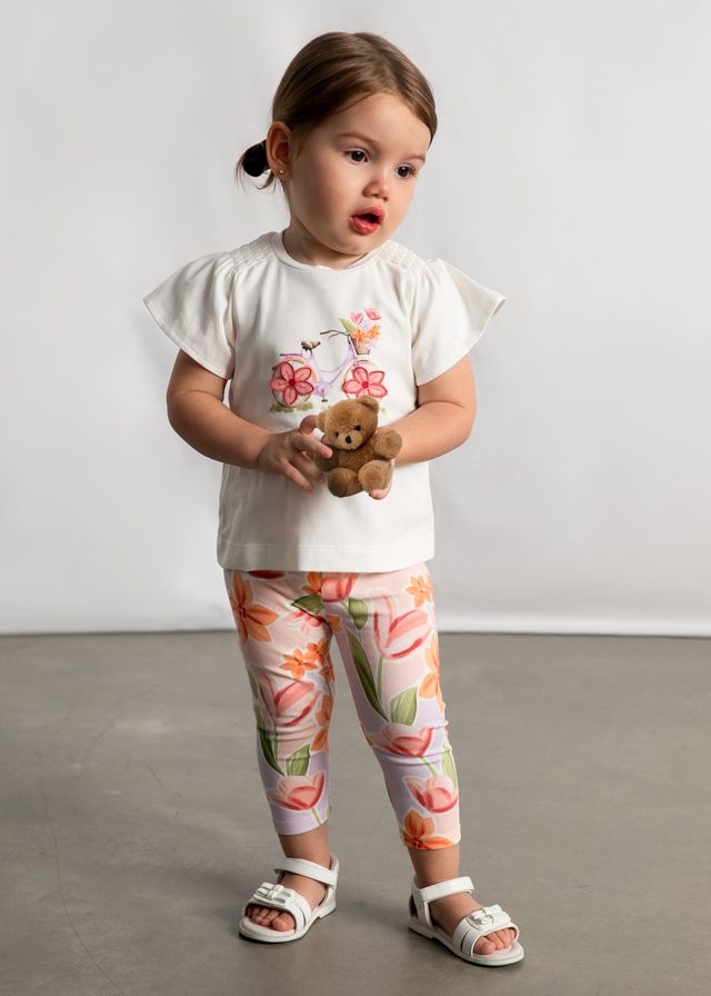 Mayoral flower leggings set