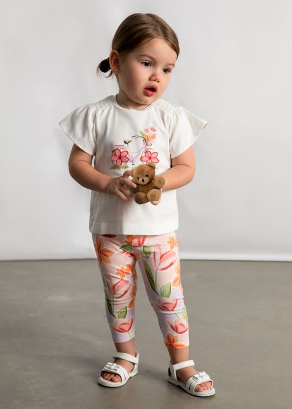 Mayoral flower leggings set