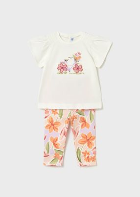 Mayoral flower leggings set