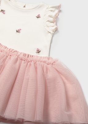 Mayoral tulle skirt set with ruffles