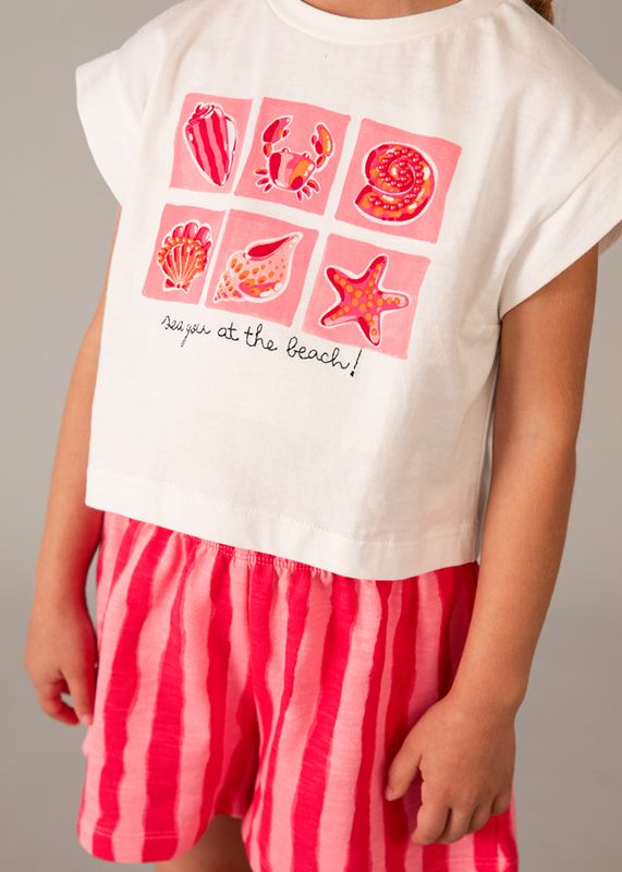 Mayoral print short set